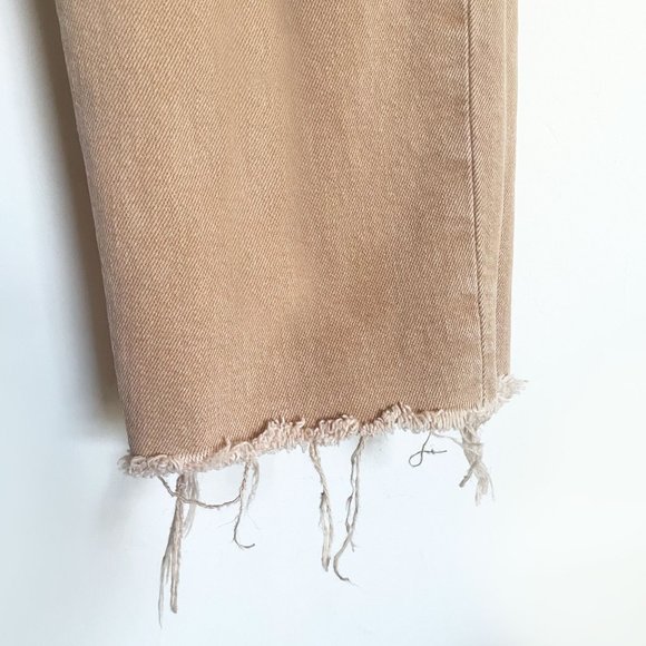 RE/DONE '70s Ultra High Waist Stove Pipe Jeans in Washed Khaki - Picture 7 of 9